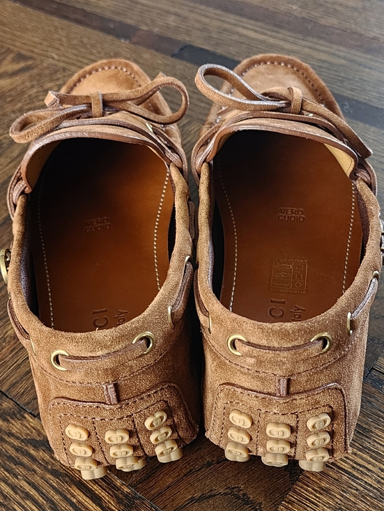 $950 Brand New Gucci GG Men\'s Brown Suede Driver Loafers G7.5 US 8 main image 7